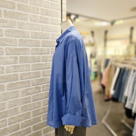 루즈핏 버튼 남방