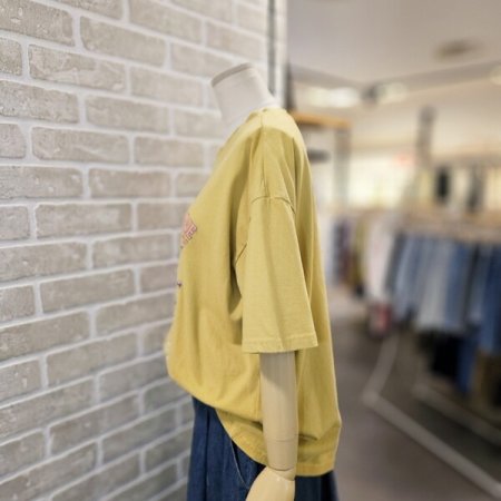 피그 워싱 나염 티셔츠