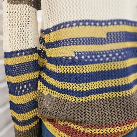 멀티 스트라이프 니트