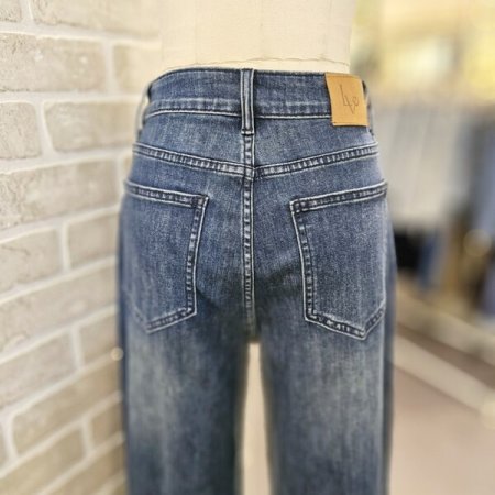 와이드 스판 데님 팬츠