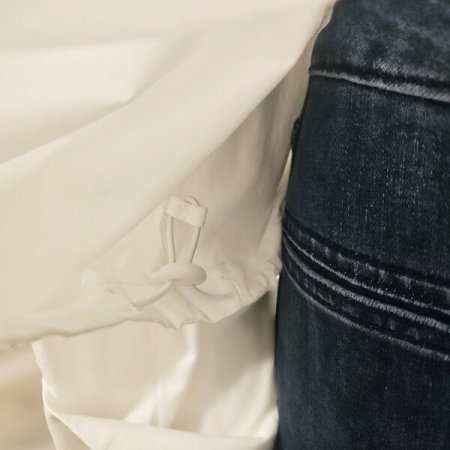 턱 장식 스트링 남방