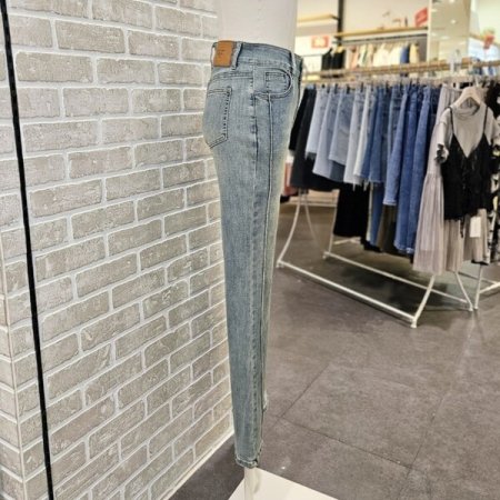 부츠컷 절개 데님 팬츠