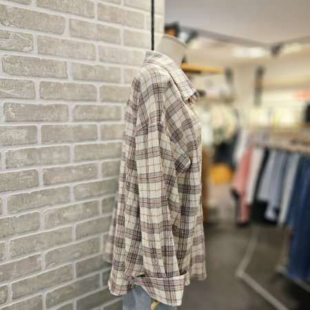 요루 체크 긴팔 남방