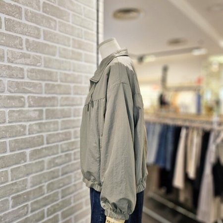 셔링 카라 집업 점퍼