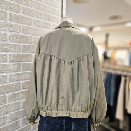 셔링 카라 집업 점퍼