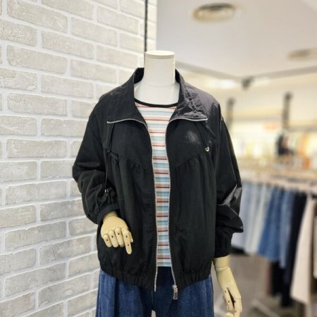 셔링 카라 집업 점퍼