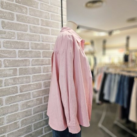 자수 스트라이프 남방