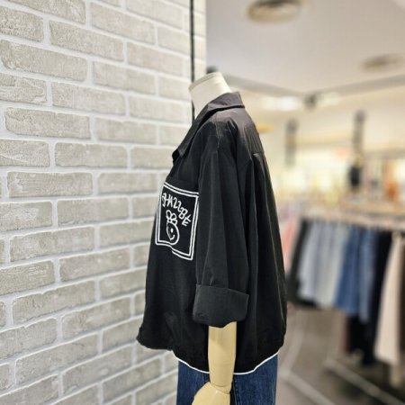 레코브 나염 7부 카라 자켓