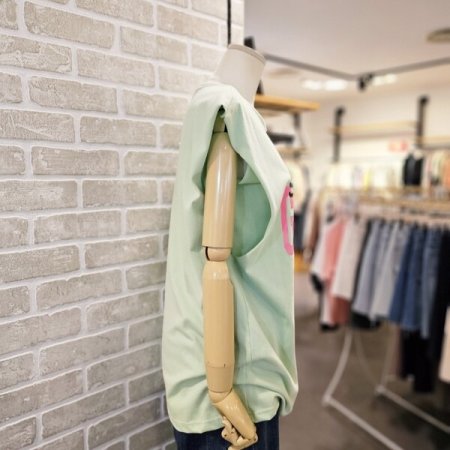 나염 이중 티셔츠