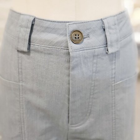 면 슬랍 와이드 팬츠