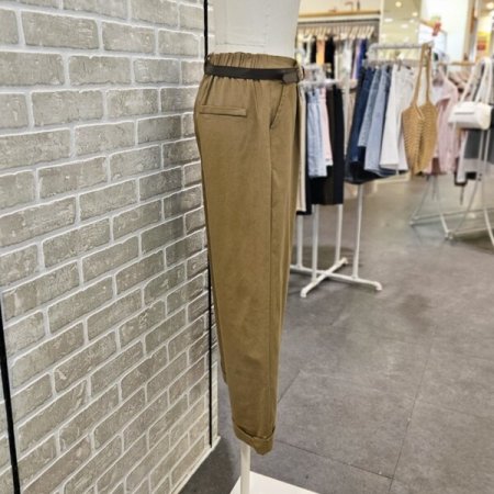 밑단 커프스 일자 통 팬츠