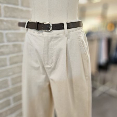 밑단 커프스 일자 통 팬츠