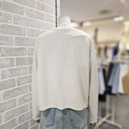 나염 크롭 티셔츠