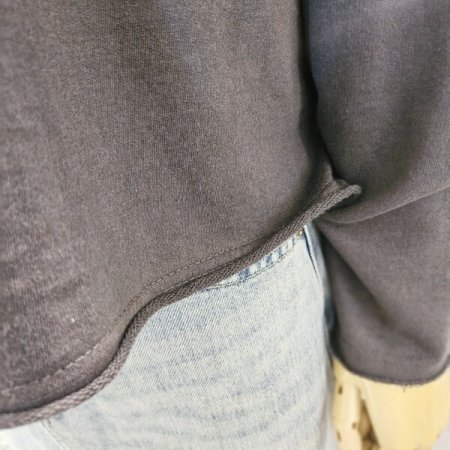 나염 크롭 티셔츠