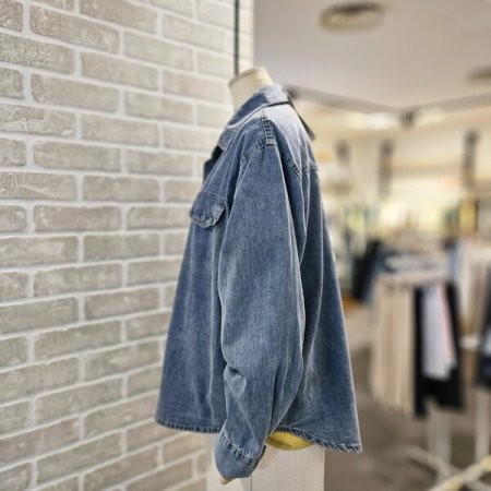 아웃 포켓 데님 남방