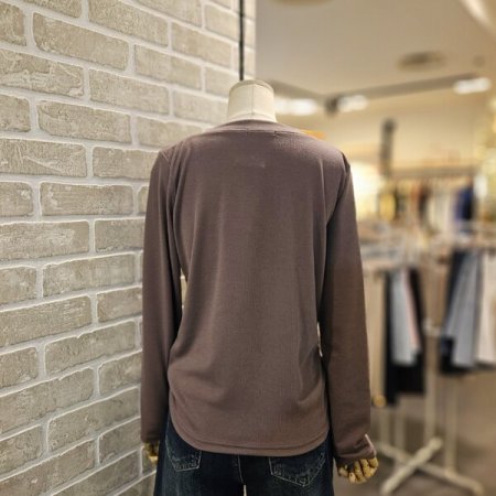 가을 보트넥 티셔츠