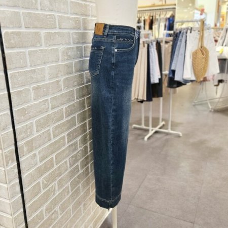 9부 스판 데님 팬츠