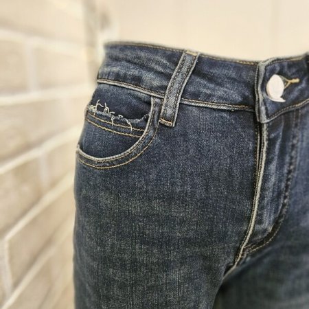 9부 스판 데님 팬츠