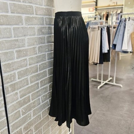 펄 주름 스커트