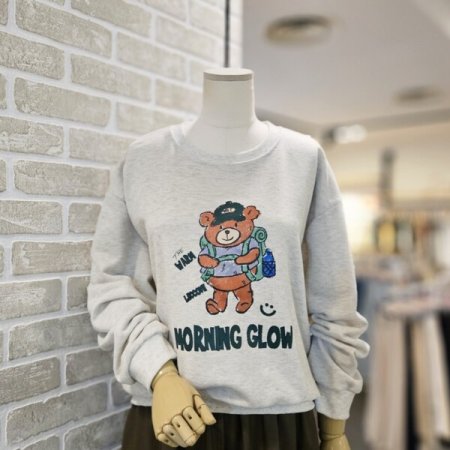 크레용 베어 맨투맨