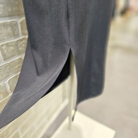 오비 배색 H라인 스커트