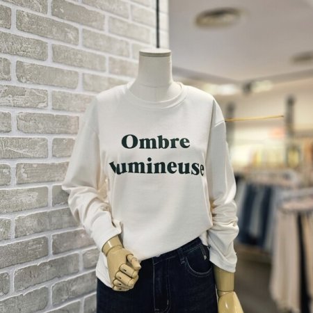 나염 쿠션 긴팔 티셔츠