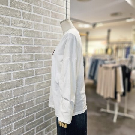 나염 박스 롱 티셔츠