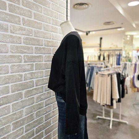 나염 박스 롱 티셔츠