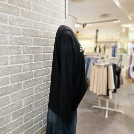 나염 박스 롱 티셔츠