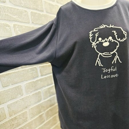 강아지 자수 티셔츠