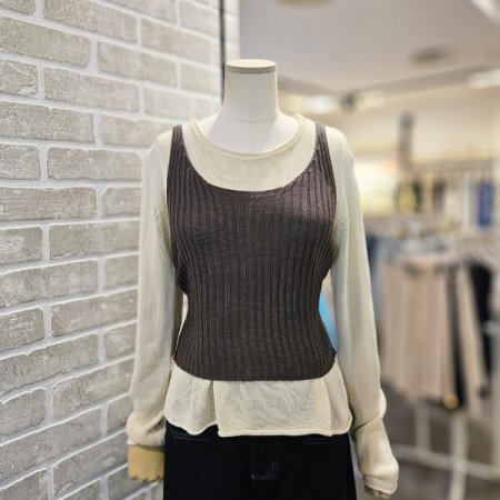 뷔스티에 세트 니트