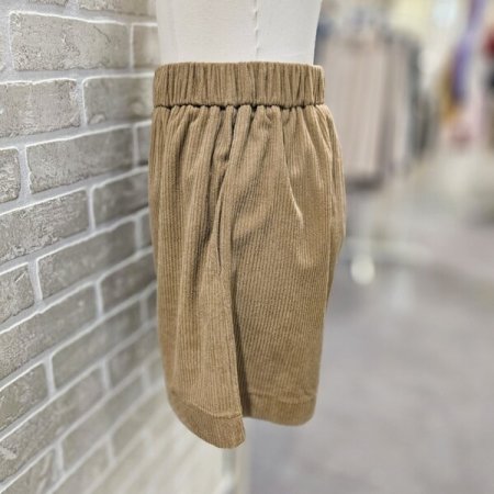 밴딩 코듀로이 숏 팬츠