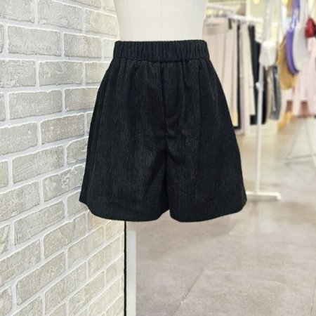 밴딩 코듀로이 숏 팬츠