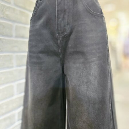 난 스판 7부 데님 팬츠