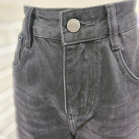 난 스판 7부 데님 팬츠