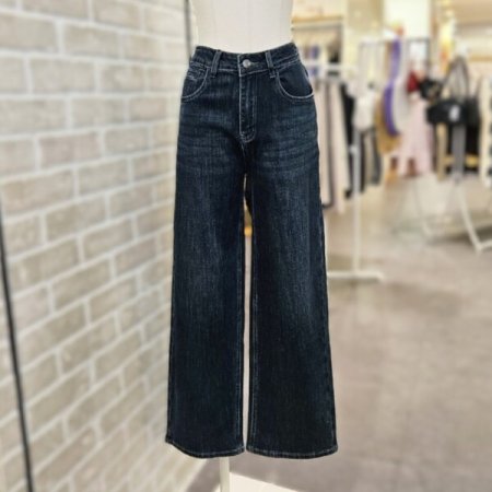 일자핏 데님 팬츠