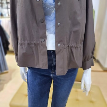 허리스트링후드점퍼2color