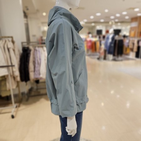 소매레터링 후드 집업점퍼