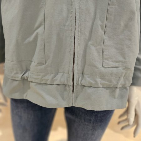 소매레터링 후드 집업점퍼