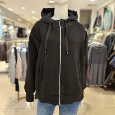 밑단트임 언발 후드 점퍼