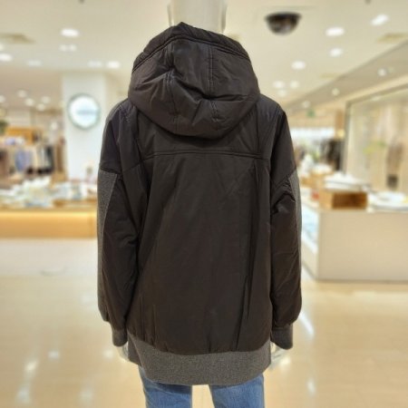 밑단트임 언발 후드 점퍼