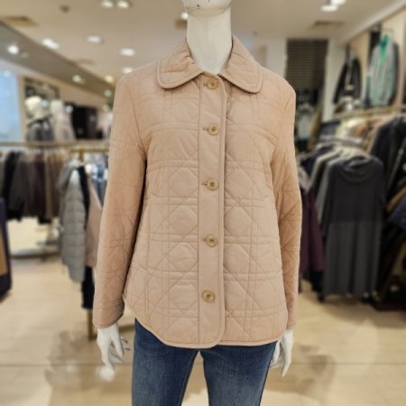 양포켓 카라 누빔 재킷