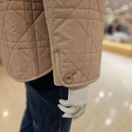 양포켓 카라 누빔 재킷