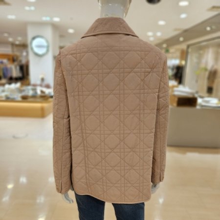 양포켓 카라 누빔 재킷