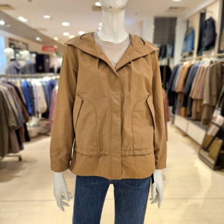 숨김단추 후드 점퍼