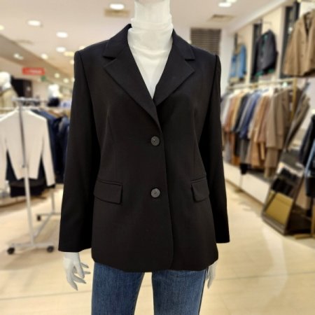 싱글 투버튼 긴팔 카라 재킷