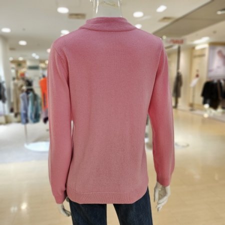 울 캐시미어 혼방 라운드 니트