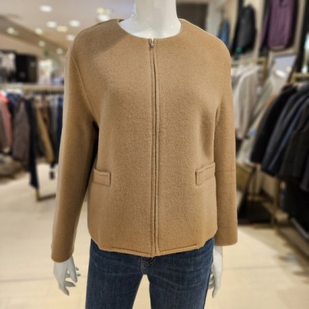 울혼방 핸드메이드 집업 재킷