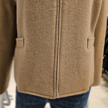 울혼방 핸드메이드 집업 재킷