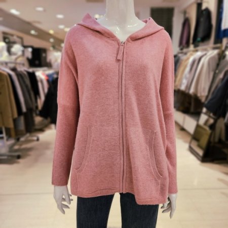 오버핏 집업 후드 가디건